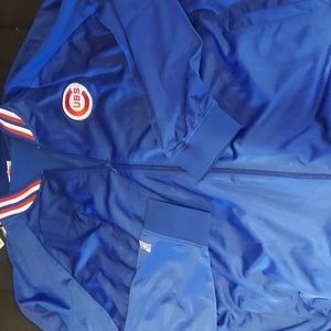 Mitchell & Ness Blue Cubs Jacket
